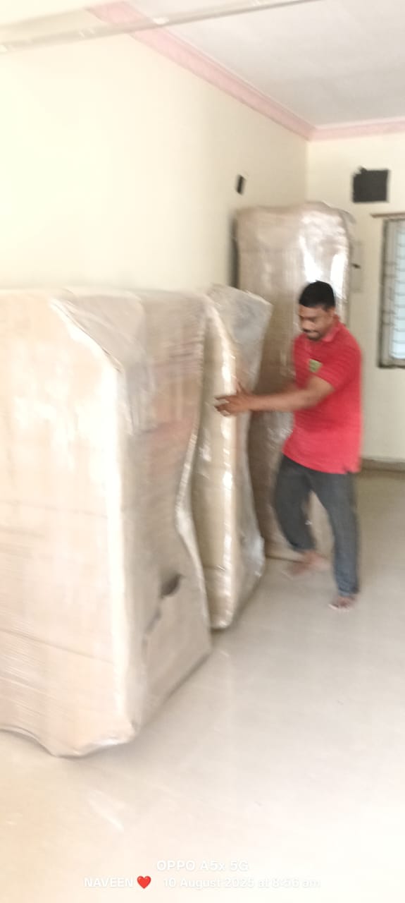Same day household move executed in Cantonment area, Vizianagaram