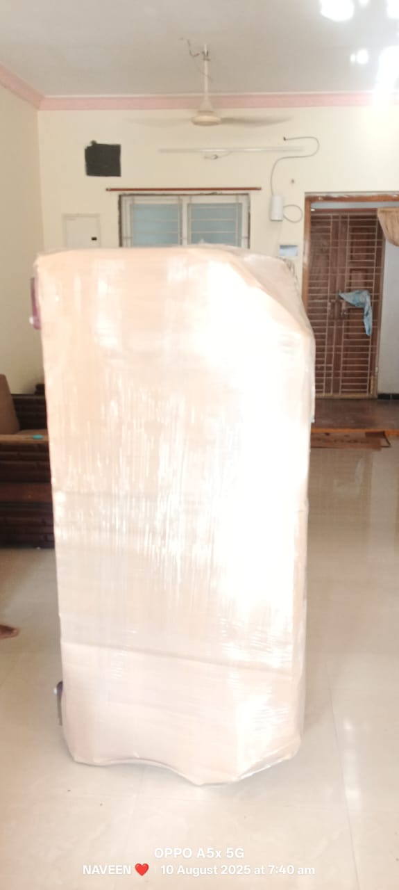 Geared bicycle securely wrapped with foam and bubble sheet protection